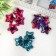 Decor for creativity Textile "Stars" sequins set 4 pcs mix 5x5 cm