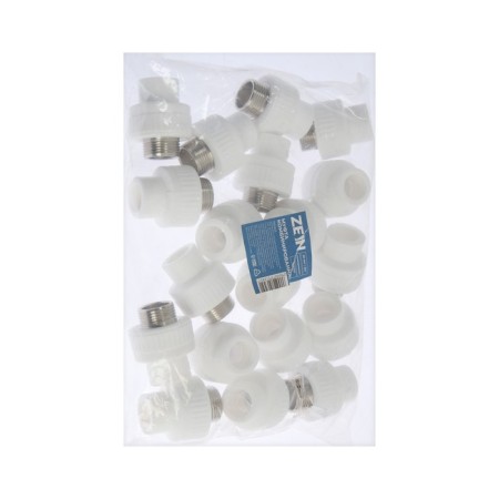 Combined Zein, polypropylene, external thread, d = 20 mm x 3/4 "-2