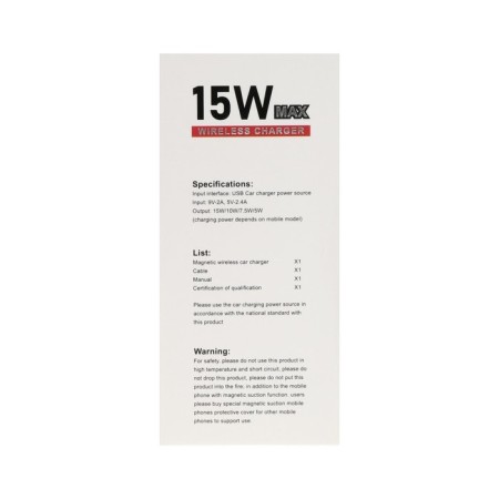 A car holder with a wireless charging i13, 15 watts, Type-C, 2 A, 1 m, magsafe, black-9