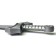 Sword is plastic, silver color with silver guard