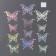 Set for decorating "Butterflies", set 12 pcs, color holography silver