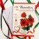 Embroidery with ribbons on the canvas "Red Macs", a set for creativity
