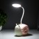 Table lamp "Snail" LED 3W USB AKB Pink 9x13x29 cm Risalux