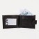 Men's purse on a button, for bills, for cards, for coins, brown color
