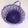 A set of baskets of 3 pcs, d38x17xh42 cm, lilac, willow