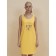 Female dress, size m, yellow color
