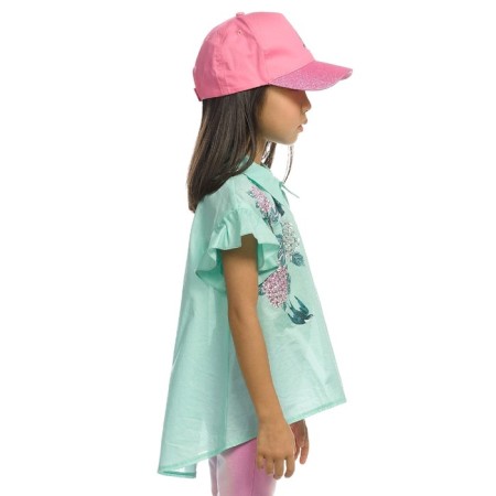 Блузка для девочек, рост 98 см, цвет ментол-3