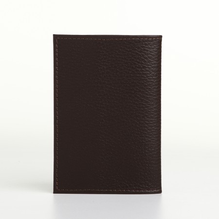 Cover for passport, Textura, brown color-1