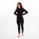 Female thermal underwear (leggings), black color, size 42