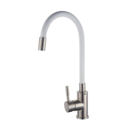 RMS SUS124W-016F kitchen mixer, single-leaf, high spout, nut, chrome