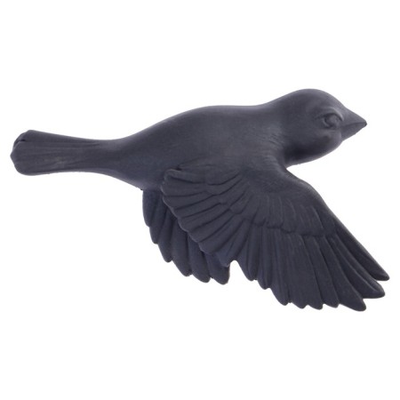 Decoration wall -mounted, gypsum panel "birds" 5 pcs, black, matte-6