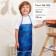 Apron Children's Ethel "Blue Militari", 49 x 39 cm