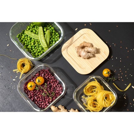 Smart Solutions baking and storage container, with bamboo cover, 320 ml-5