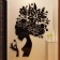 Interior stickers "girl", wall decor, panel 80 x 63 cm