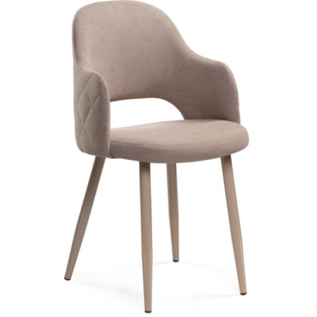 STULL OF A MIGRAL CARROCASS GUTALL/Velur, beige/beige 51x56x82 cm-1