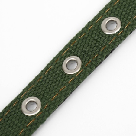 Brezent collar with lining, 52 x 2 cm, khaki-6