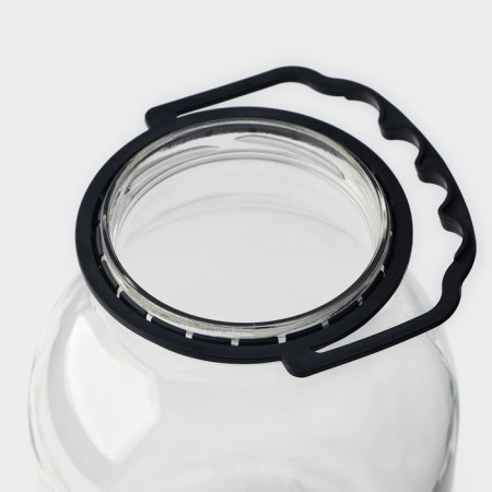 Handle for glass pads, d = 100 mm, black color-4