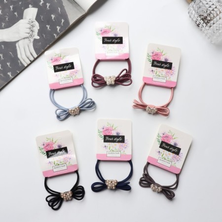 Hair elastic band "Milada" butterfly, 5 cm, mix-1