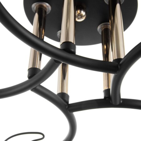 Jero chandelier 5x60W E27 Black/Gold 54x54x25cm SVK-3