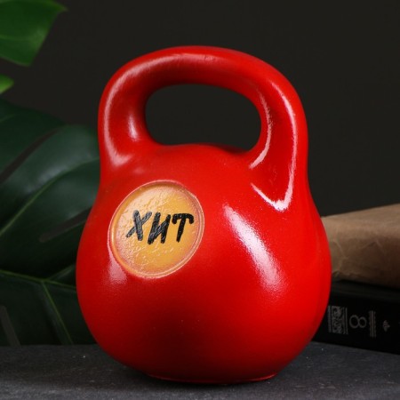 Piggy bank "Girya 16 kg Malaya" red, 16x16x20cm-3