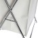 Axentia linen basket, chrome with beige bag, polyester, 44x72x34 cm, 57 liters