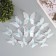Magnet Plastic glows in the dark "gray butterflies" double wings set 12 pcs
