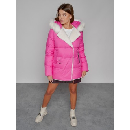 Winter jacket female, size 50, pink color-9