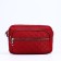 Cross-Bodi Bag with zipper, external pocket, red color
