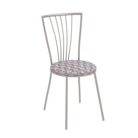 Sirius chair, 425 × 465 × 850 mm, chrome color / Shenill domino lilac