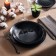Dining plate luminarc cottage black, d = 25 cm, glass, black