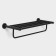 Shelf for the bathroom stalls Stölz Loft Basic, with a holder for towels, color black