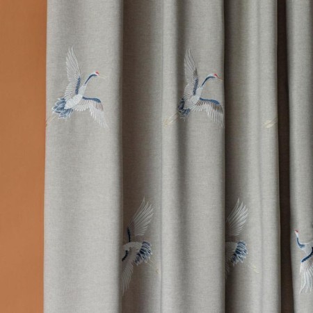 Set of curtains "Anika", size 2x145x270 cm, color gray color-1