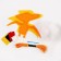 Set for creating a toy made of felt "pterodactyl"