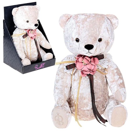 Soft toy "Bear Bernart", white color