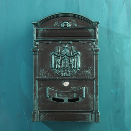Postal box No. 4010V, green patina-1