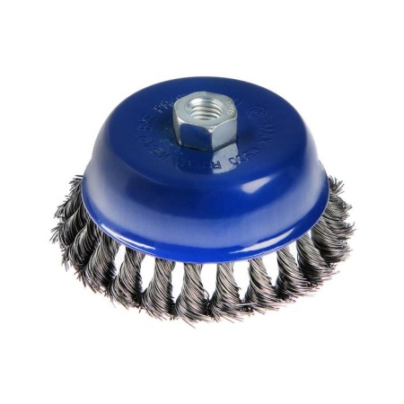 Metal brush for ushm tundra, twisted wire, "cup", M14, 125 mm-2