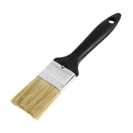 Brush flat scrap, natural bristles, plastic handle, 1.5 ", 38 mm