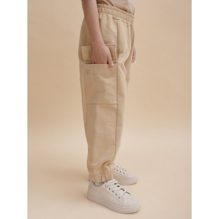 Pants for boys, height 104 cm, sandy color-2