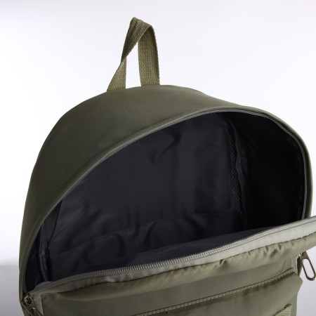 Youth backpack from lightning textiles, external pocket, handbag, green color-4