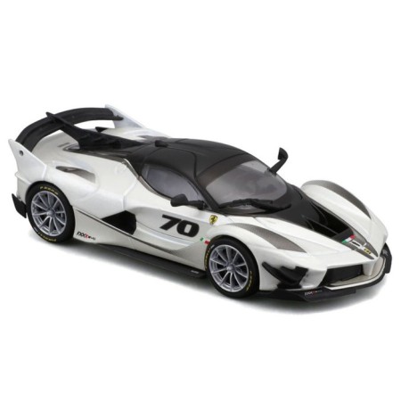 Racing machine BBURAGO Ferrari FXX-Ko 2017, Die-Cast, 1:43, white color-5