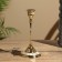Flaw candlestick 16.5 cm, brass