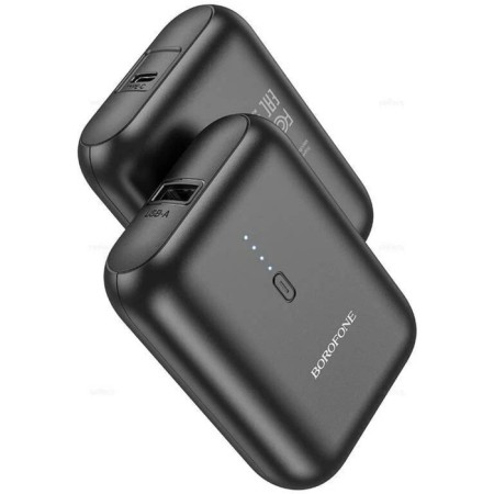 External battery Borofone BJ31, 5000 mAh, USB/Type-C, 2 A, black-2