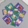 Cardboard "New Year's Miracles" set of 10 pcs (5 types) 4x6 cm