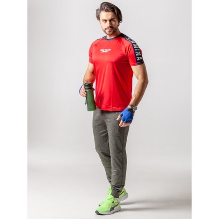 Sports T -shirt male ise, size 52, red color-13