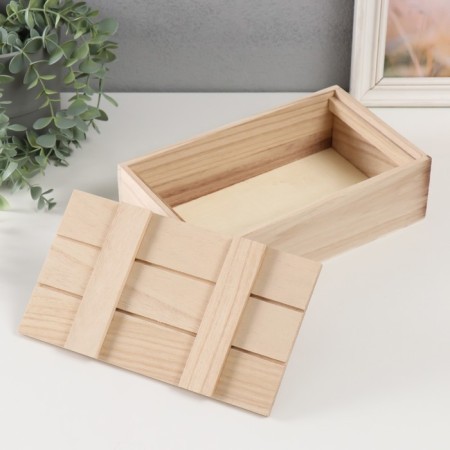 Casket Wood for painting "Box" without a lock 25x15x7 cm-1