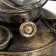 Kerosene lamp decorative black with a golden patina 14x18x27.5 cm Risalux