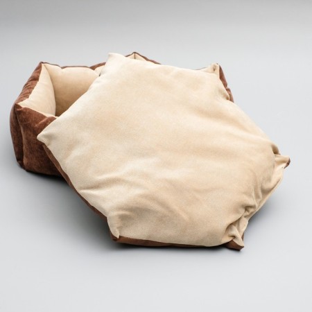 Hexagonal bed, 52 x 50 x 15 cm, microvelvet, mix-4