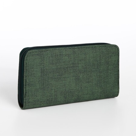 Women's wallet with lightning, green color-1