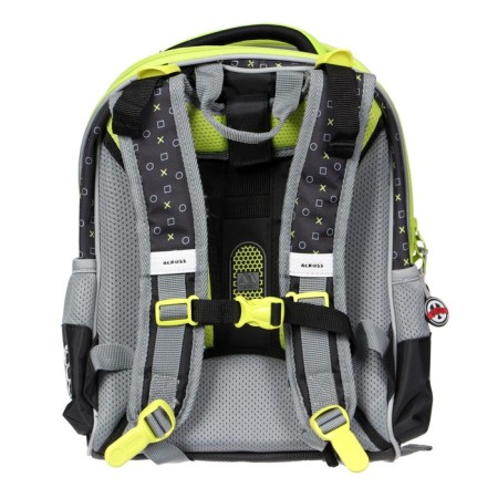 Frame backpack 36 x 29 x 17 cm, Across 192, filling: bag, gray/green ACR22-192-5-5
