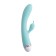 Flovetta by Toyfa Iris vibrator with clitoral stimulator, silicone, 22 cm, blue color